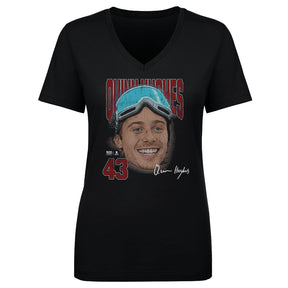 Quinn Hughes Women's V-Neck T-Shirt | 500 LEVEL