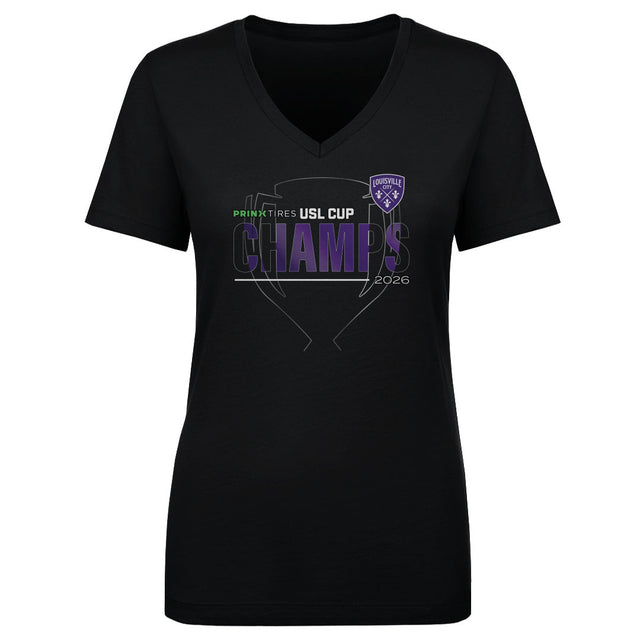 Louisville City FC Women's V-Neck T-Shirt | 500 LEVEL