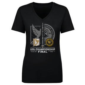 USL Championship Women's V-Neck T-Shirt | 500 LEVEL