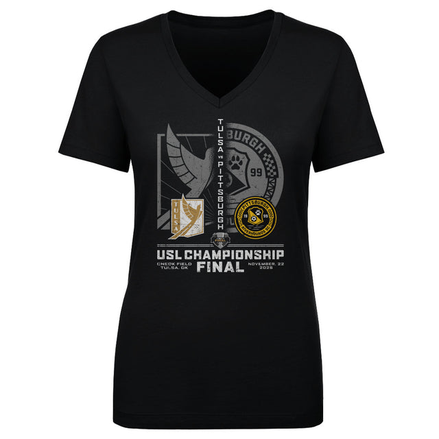 USL Championship Women's V-Neck T-Shirt | 500 LEVEL