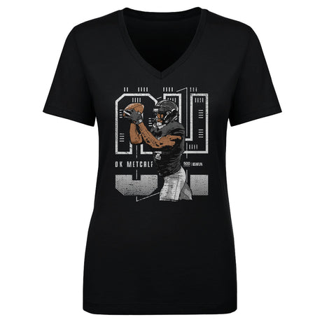 DK Metcalf Women's V-Neck T-Shirt | 500 LEVEL