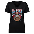 CM Punk Women's V-Neck T-Shirt | 500 LEVEL