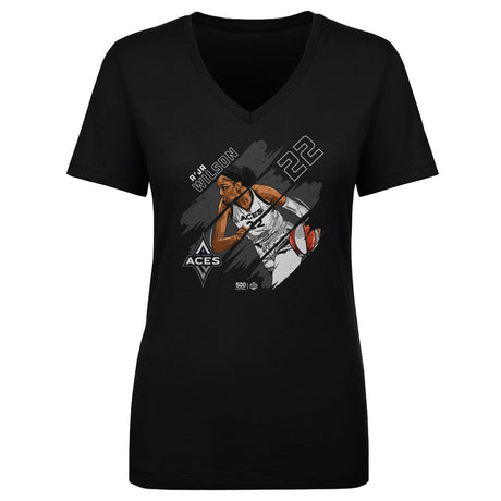 A'ja Wilson Women's V-Neck T-Shirt | 500 LEVEL