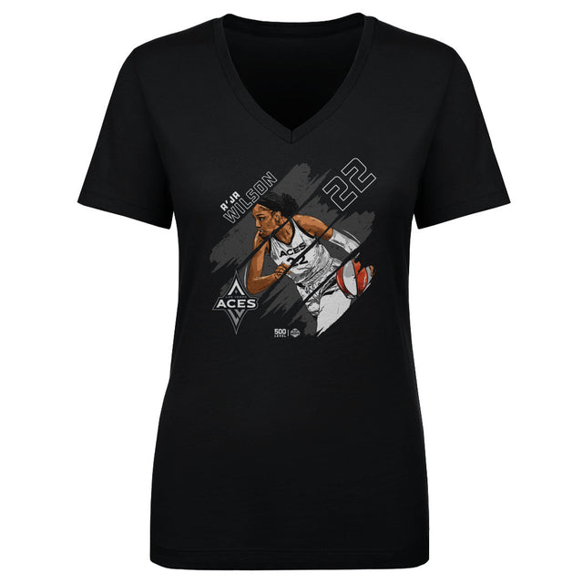 A'ja Wilson Women's V-Neck T-Shirt | 500 LEVEL
