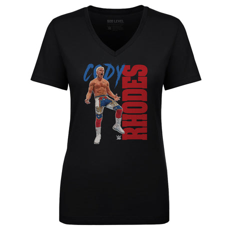 Cody Rhodes Women's V-Neck T-Shirt | 500 LEVEL