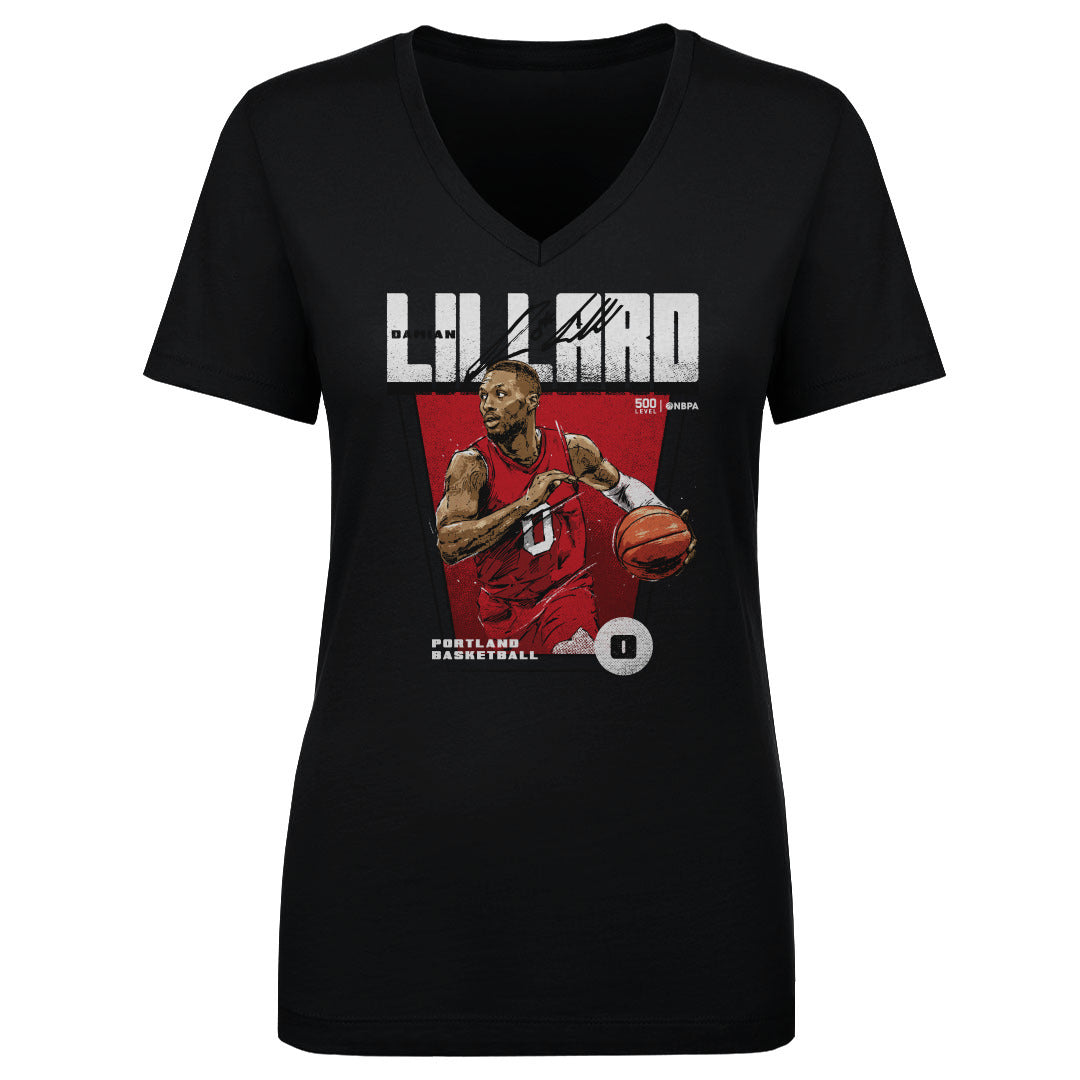 Damian Lillard Women's V-Neck T-Shirt | 500 LEVEL