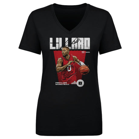 Damian Lillard Women's V-Neck T-Shirt | 500 LEVEL