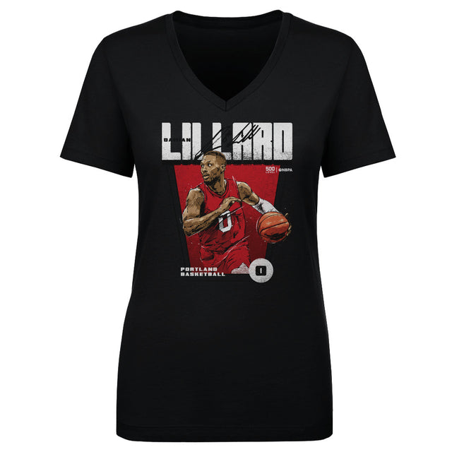 Damian Lillard Women's V-Neck T-Shirt | 500 LEVEL