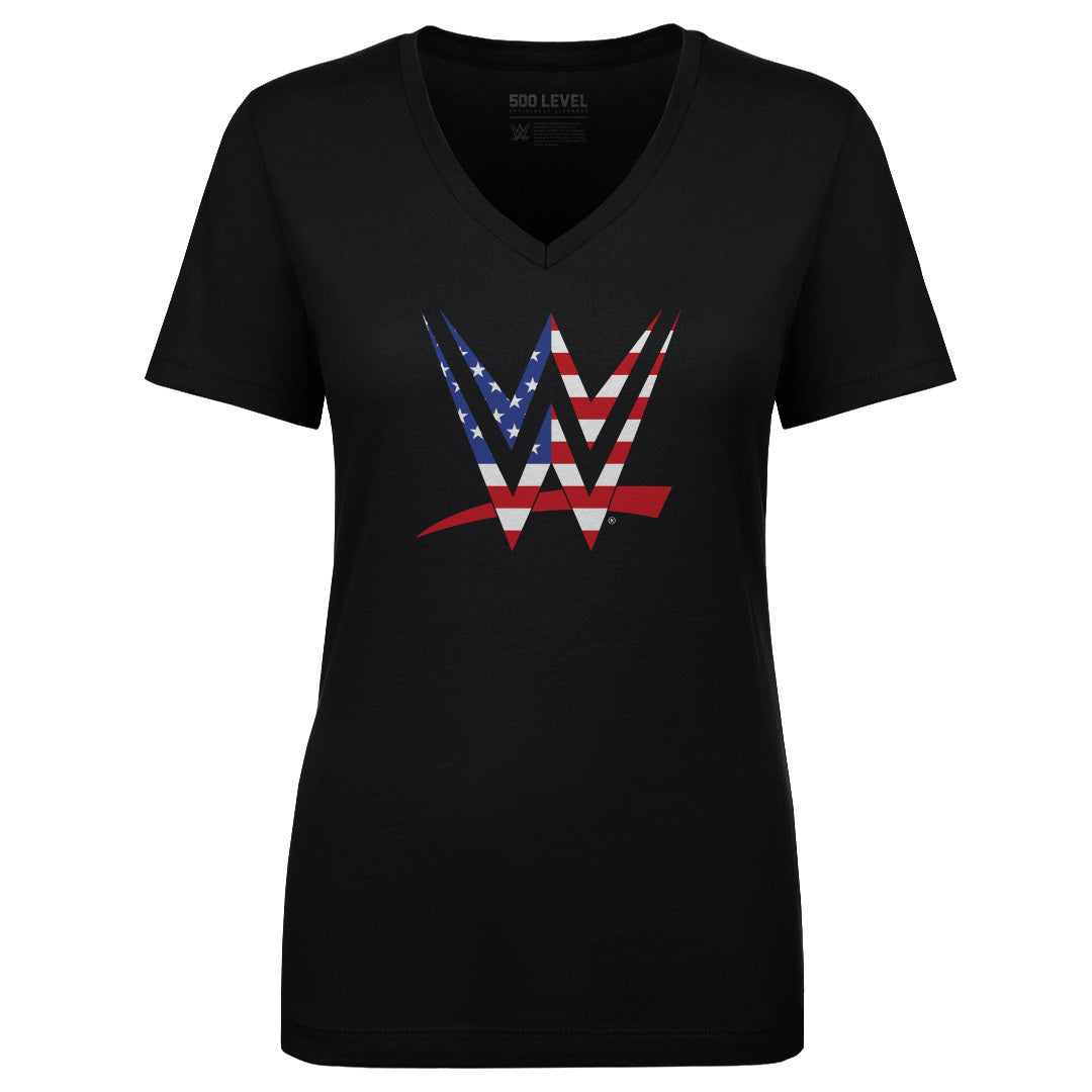 WWE Women's V-Neck T-Shirt | 500 LEVEL