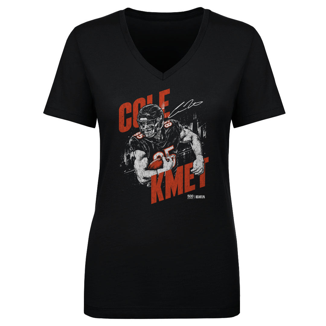 Cole Kmet Women's V-Neck T-Shirt | 500 LEVEL