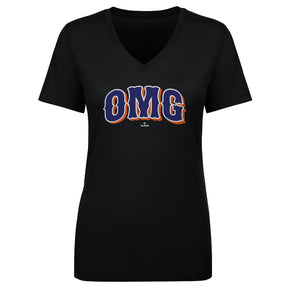 New York M Baseball Women's V-Neck T-Shirt | 500 LEVEL