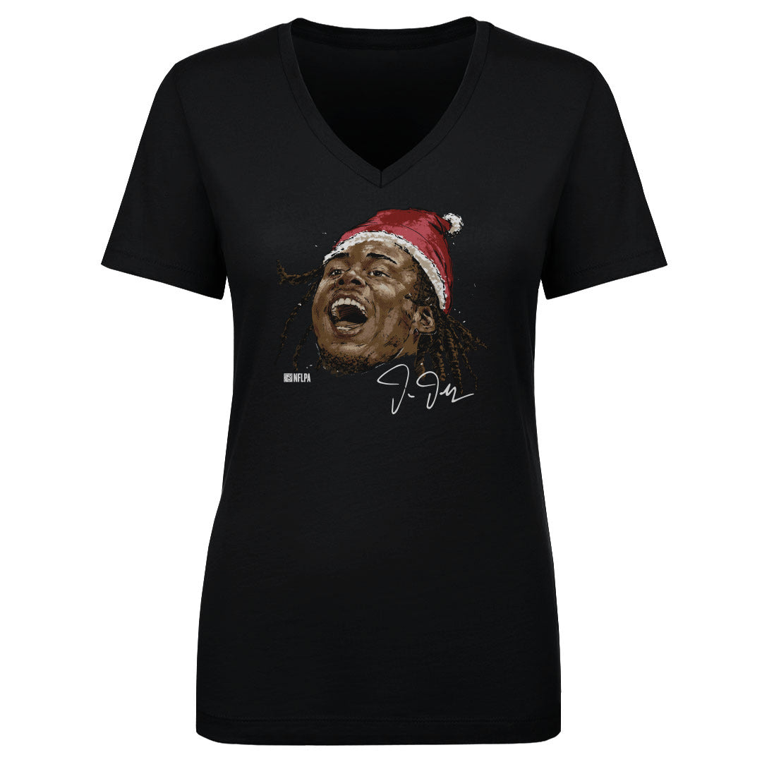 Justin Jefferson Women's V-Neck T-Shirt | 500 LEVEL