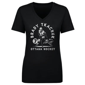 Brady Tkachuk Women's V-Neck T-Shirt | 500 LEVEL