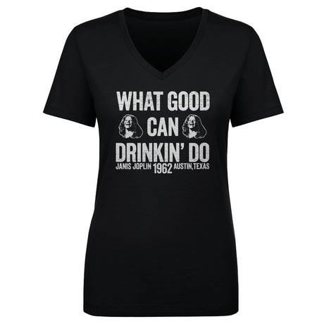 Janis Joplin Women's V-Neck T-Shirt | 500 LEVEL