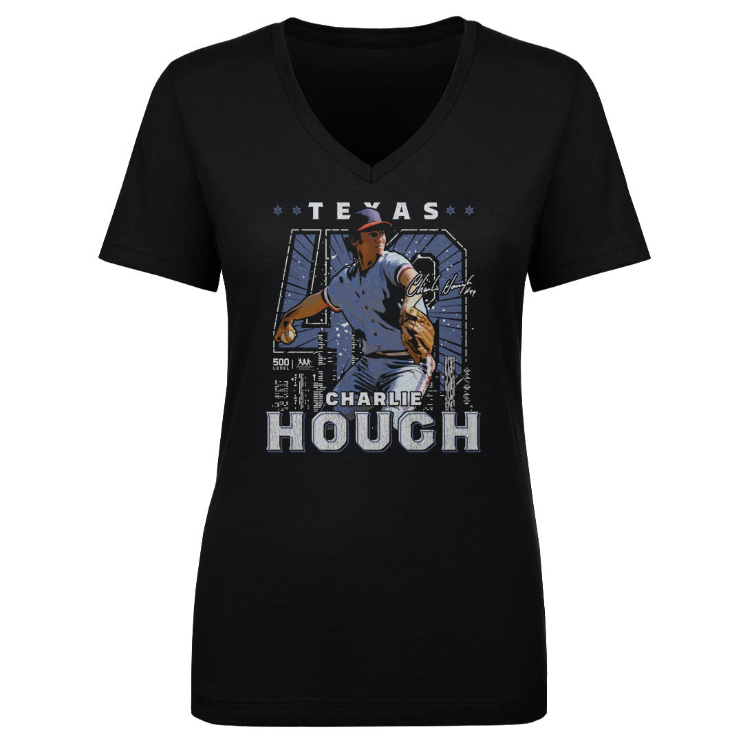 Charlie Hough Women's V-Neck T-Shirt | 500 LEVEL