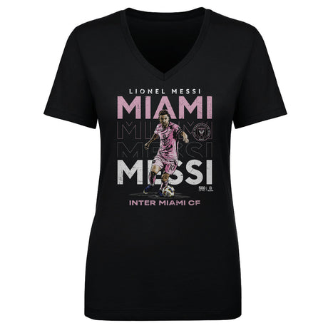 Lionel Messi Women's V-Neck T-Shirt | 500 LEVEL