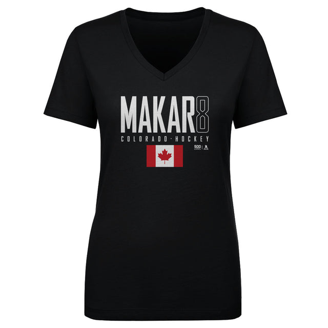 Cale Makar Women's V-Neck T-Shirt | 500 LEVEL