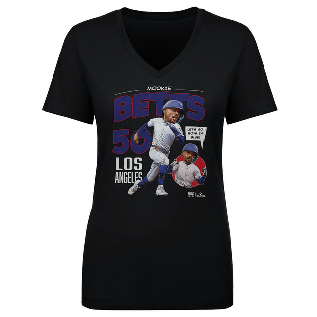 Mookie Betts Women's V-Neck T-Shirt | 500 LEVEL