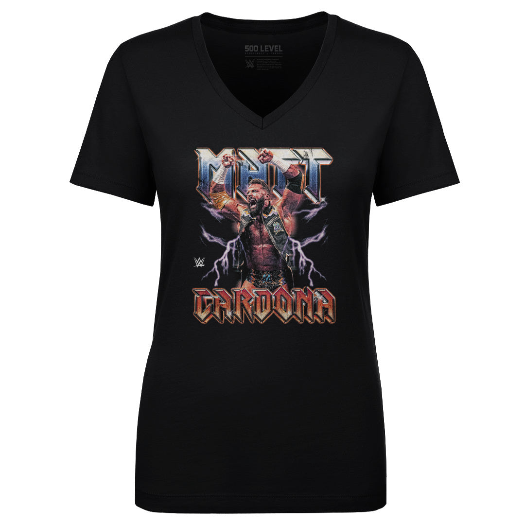 Matt Cardona Women's V-Neck T-Shirt | 500 LEVEL