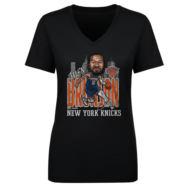 Jalen Brunson Women's V-Neck T-Shirt | 500 LEVEL
