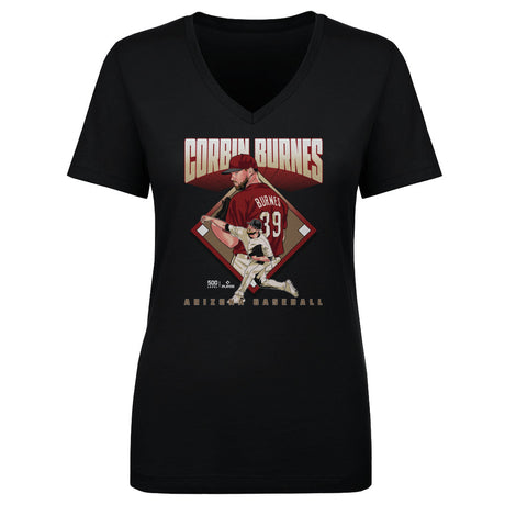 Corbin Burnes Women's V-Neck T-Shirt | 500 LEVEL