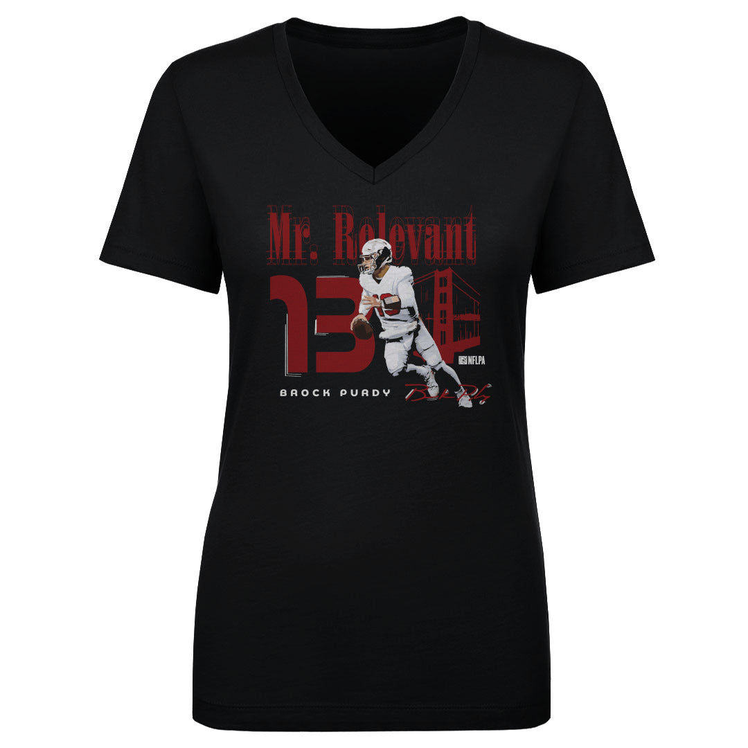 Brock Purdy Women's V-Neck T-Shirt | 500 LEVEL