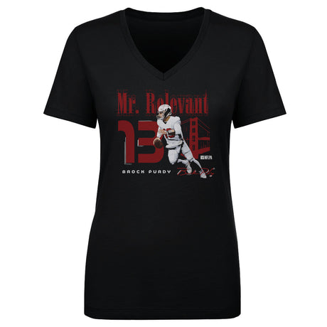 Brock Purdy Women's V-Neck T-Shirt | 500 LEVEL
