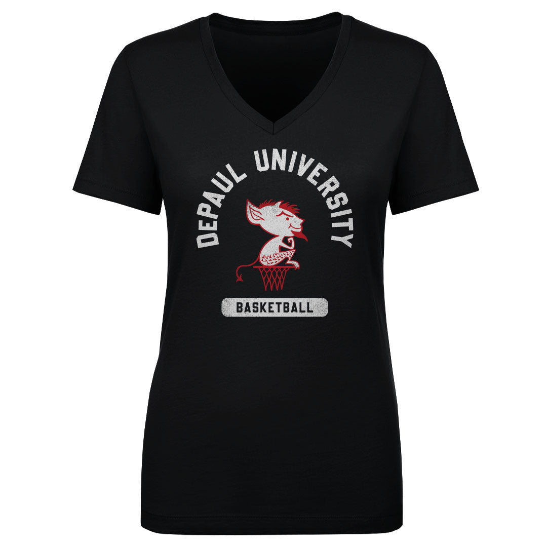 DePaul Blue Demons Women's V-Neck T-Shirt | 500 LEVEL