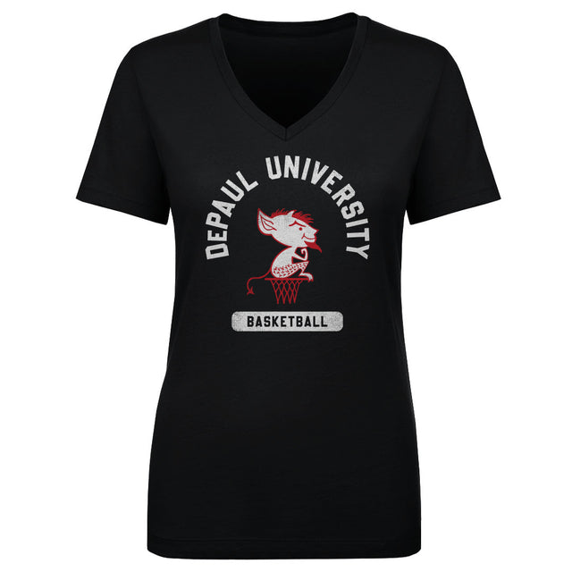 DePaul Blue Demons Women's V-Neck T-Shirt | 500 LEVEL