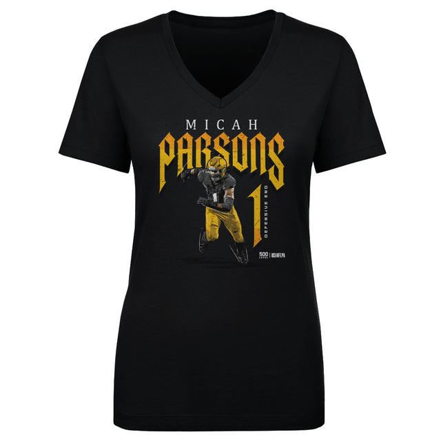MIcah Parsons Women's V-Neck T-Shirt | 500 LEVEL
