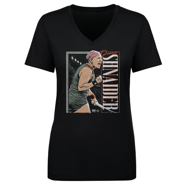 Diana Shnaider Women's V-Neck T-Shirt | 500 LEVEL