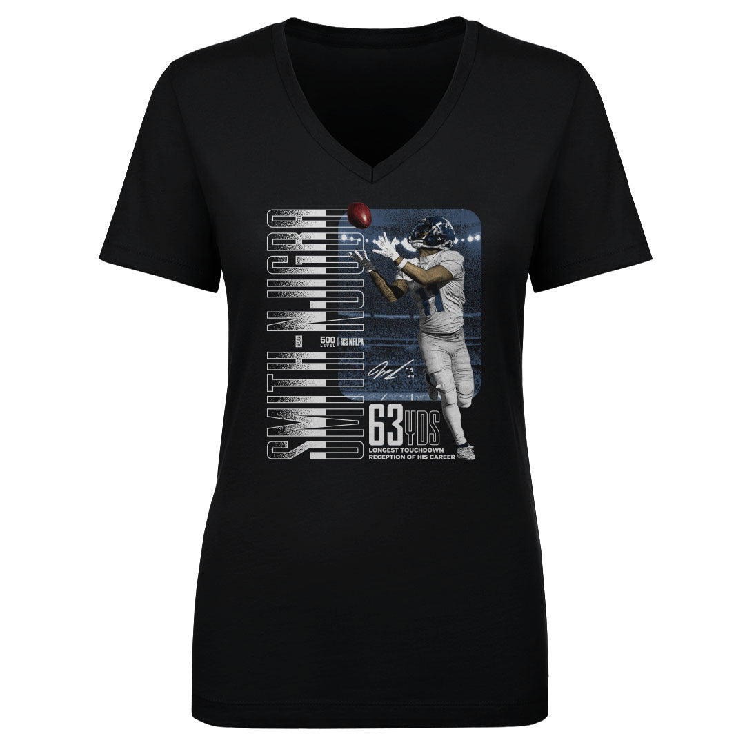 Jaxon Smith-Njigba Women's V-Neck T-Shirt | 500 LEVEL