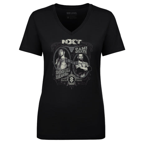 NXT Take Over Women's V-Neck T-Shirt | 500 LEVEL