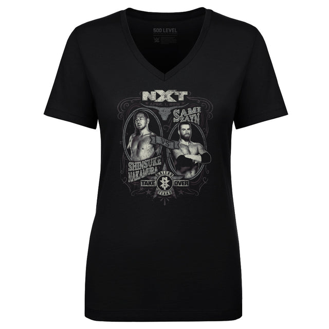 NXT Take Over Women's V-Neck T-Shirt | 500 LEVEL