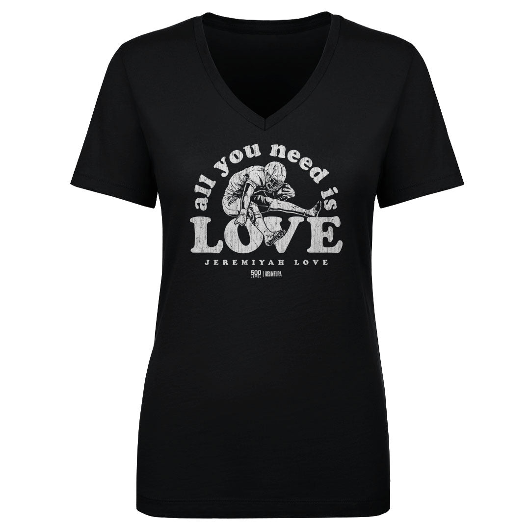 Jeremiyah Love Women's V-Neck T-Shirt | 500 LEVEL