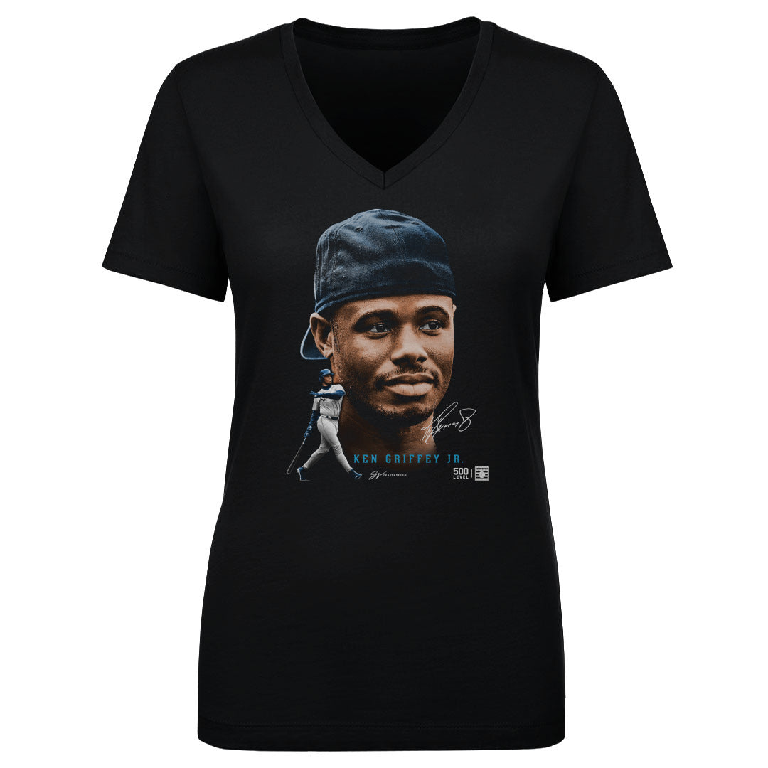 Ken Griffey Jr. Women's V-Neck T-Shirt | 500 LEVEL