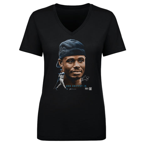 Ken Griffey Jr. Women's V-Neck T-Shirt | 500 LEVEL