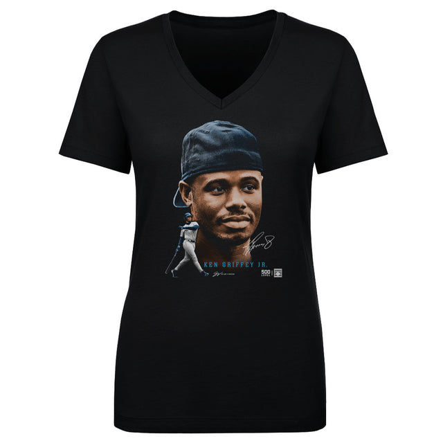 Ken Griffey Jr. Women's V-Neck T-Shirt | 500 LEVEL