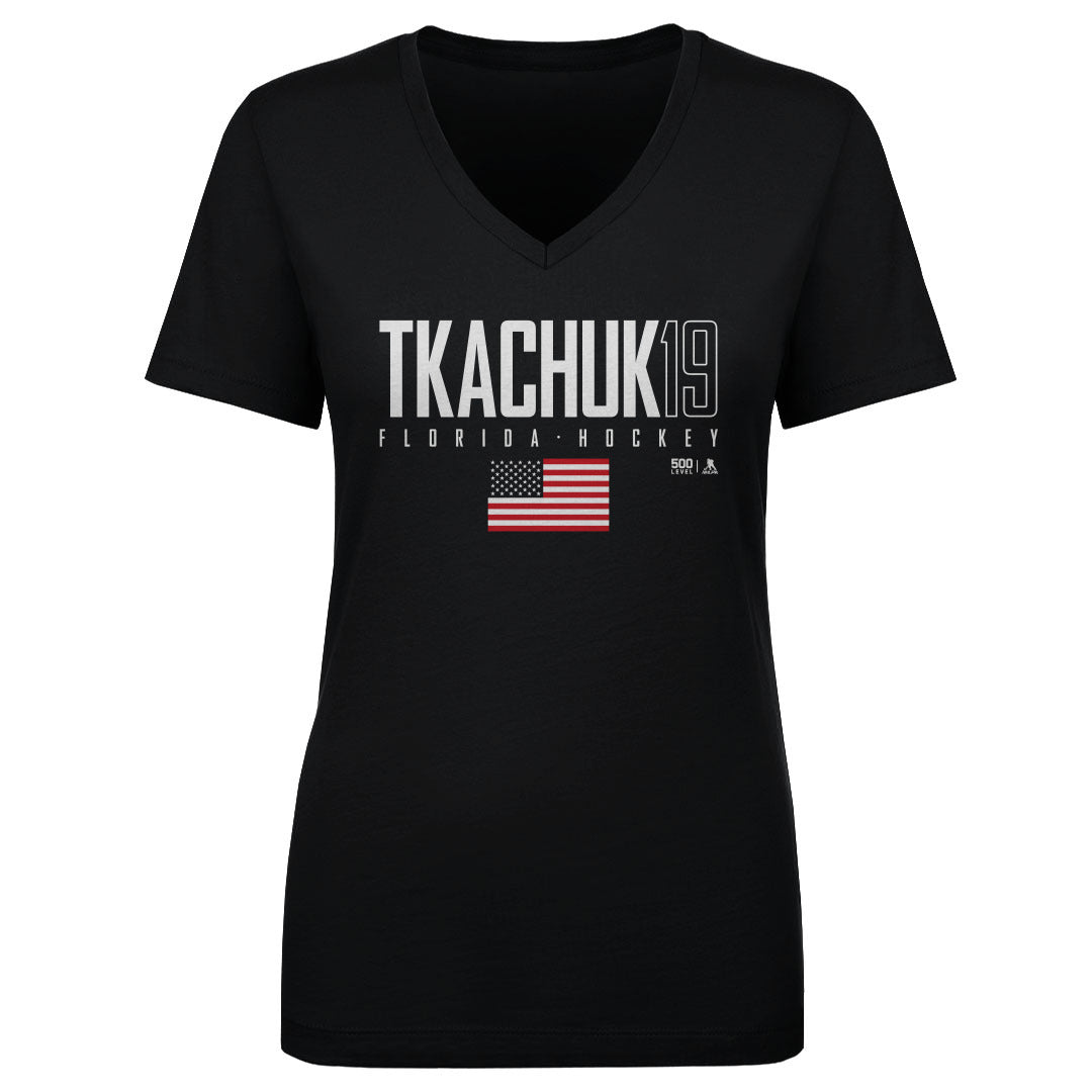 Matthew Tkachuk Women's V-Neck T-Shirt | 500 LEVEL