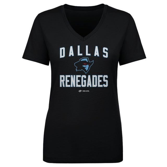 Dallas Renegades Women's V-Neck T-Shirt | 500 LEVEL