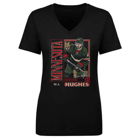 Quinn Hughes Women's V-Neck T-Shirt | 500 LEVEL