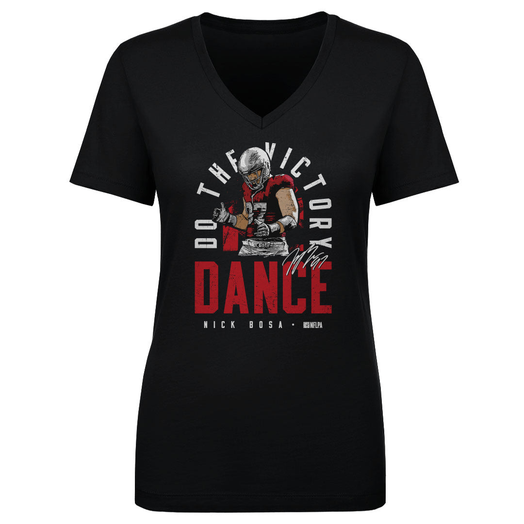 Nick Bosa Women's V-Neck T-Shirt | 500 LEVEL