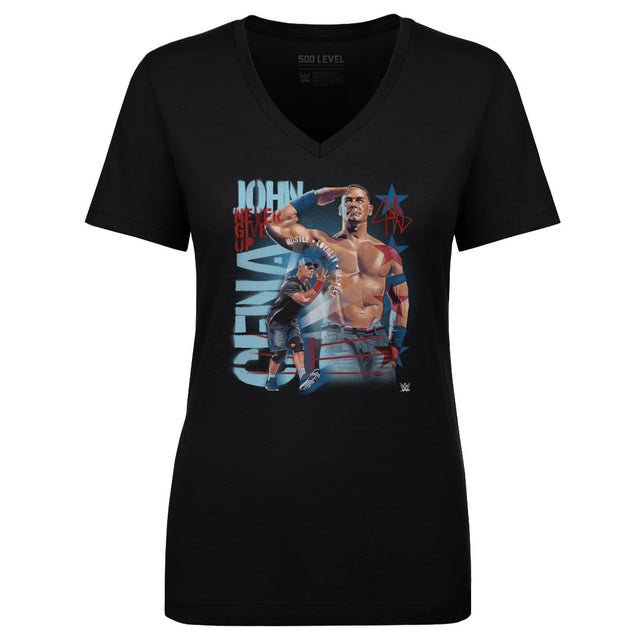 John Cena Women's V-Neck T-Shirt | 500 LEVEL