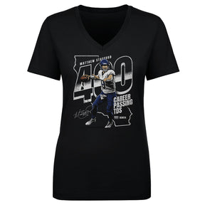 Matthew Stafford Women's V-Neck T-Shirt | 500 LEVEL