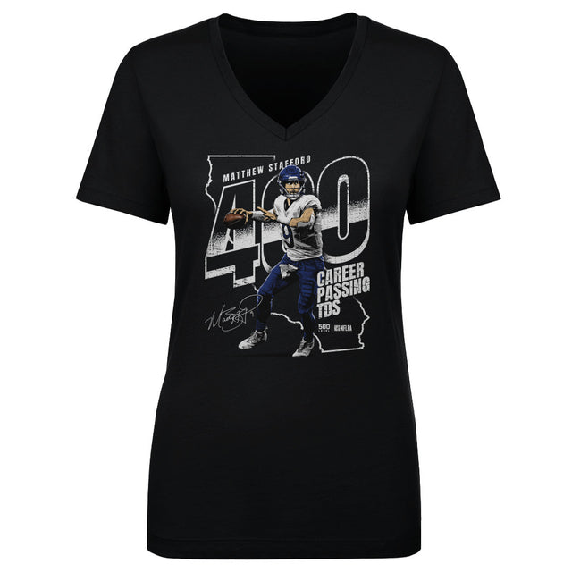 Matthew Stafford Women's V-Neck T-Shirt | 500 LEVEL