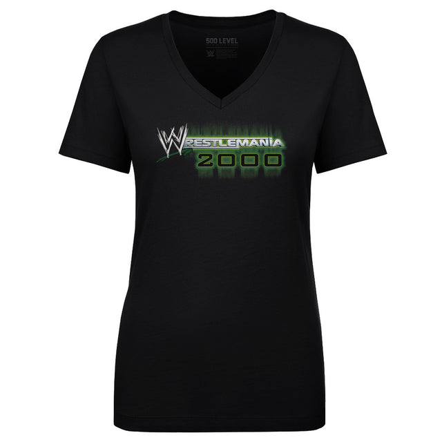 WrestleMania Women's V-Neck T-Shirt | 500 LEVEL
