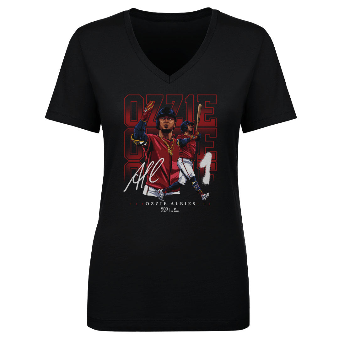 Ozzie Albies Women's V-Neck T-Shirt | 500 LEVEL