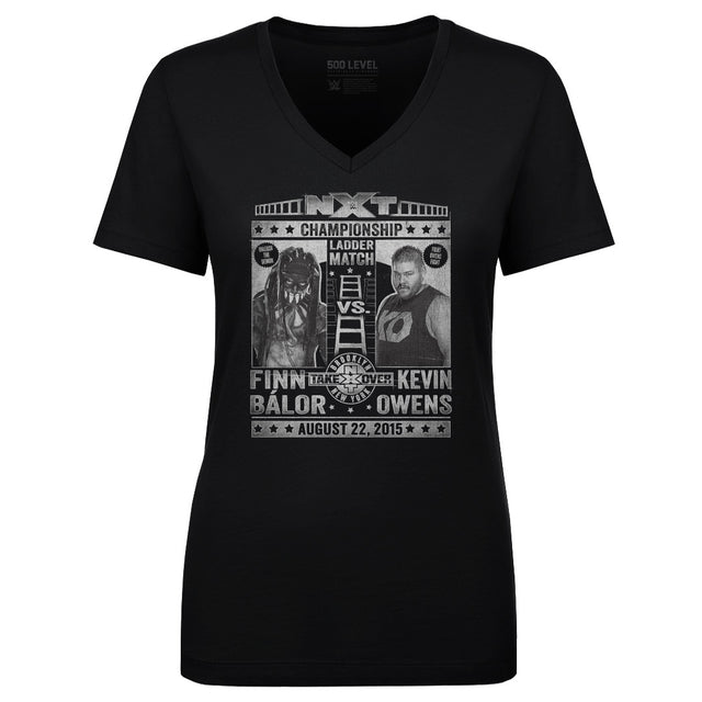 NXT Take Over Women's V-Neck T-Shirt | 500 LEVEL
