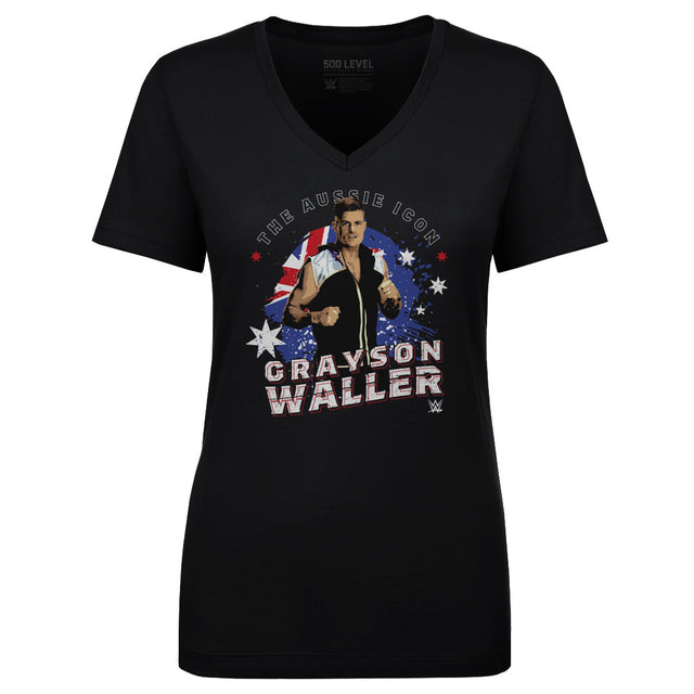 Grayson Waller Women's V-Neck T-Shirt | 500 LEVEL