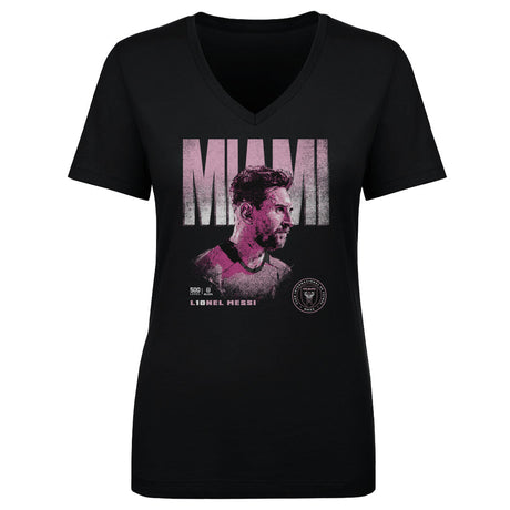 Lionel Messi Women's V-Neck T-Shirt | 500 LEVEL